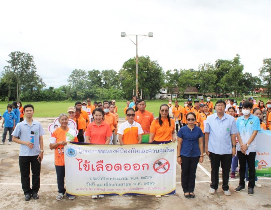 โครงการรณรงค์ป้องกันและควบคุมโรคไข้เลือดออก ประจำปีงบประมาณ 2566 