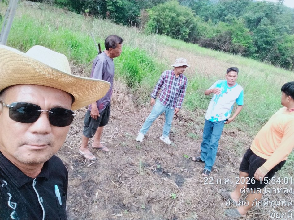 สำรวจความเดือดร้อนขาดแคลนน้ำเพื่อการเกษตร หมู่ที่ 14 บ้านลาดไทรทอง