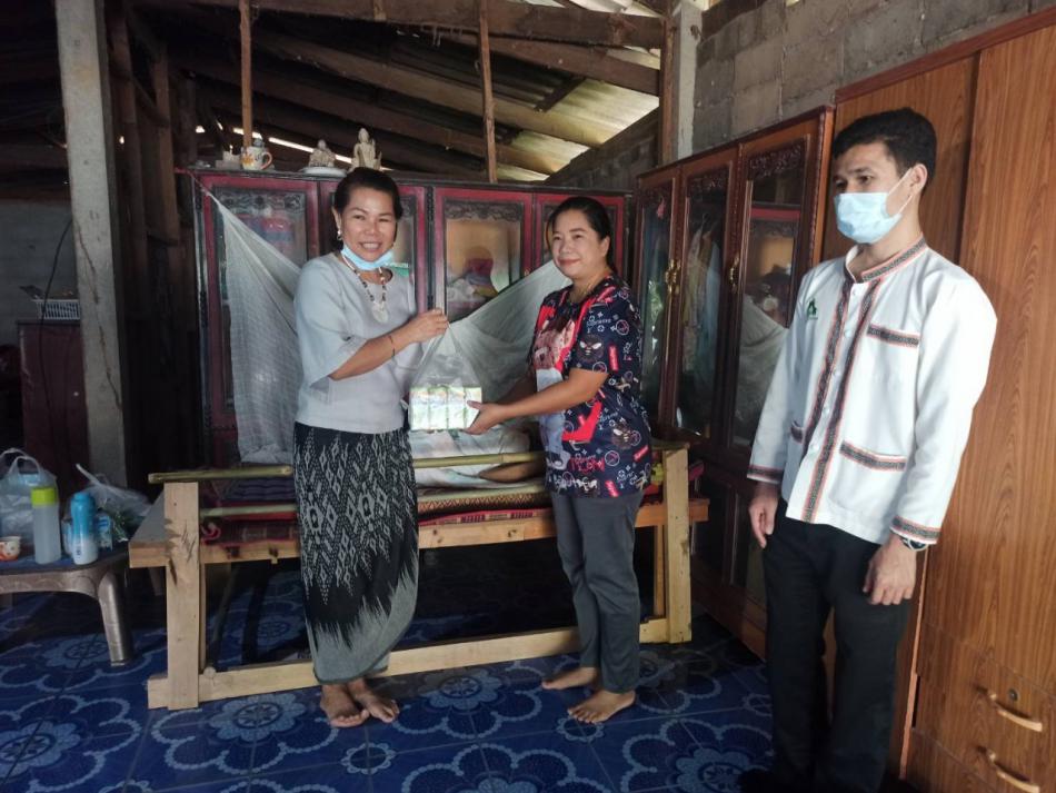 ออกเยี่ยมผู้ป่วยติดเตียง ราย นางบุญ จันสุข อายุ 69 ปี บ้านเลขที่ 269 บ้านราษฎรภักดี ม.13 ตำบลเจาทอง 